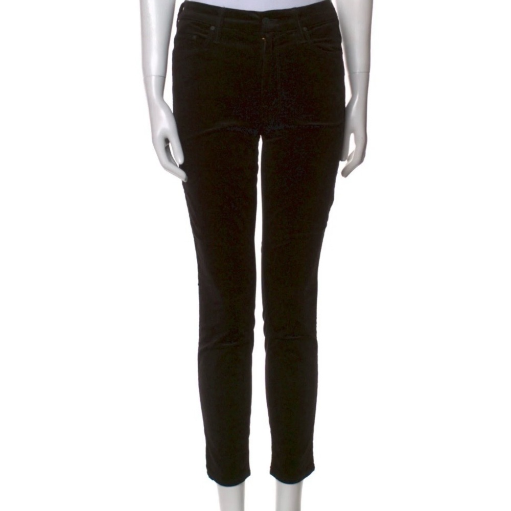 Mother Velvet Cropped Pant